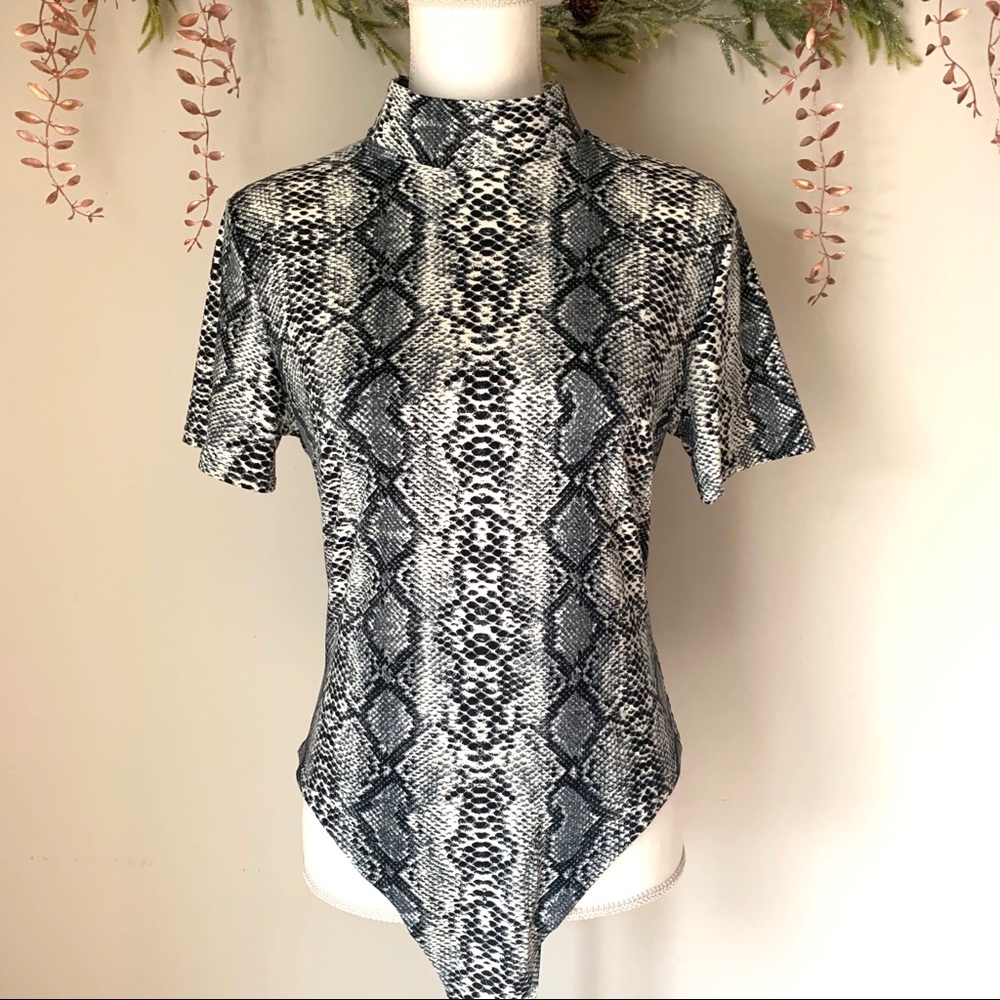 Women’s Snake Skin Print Bodysuit